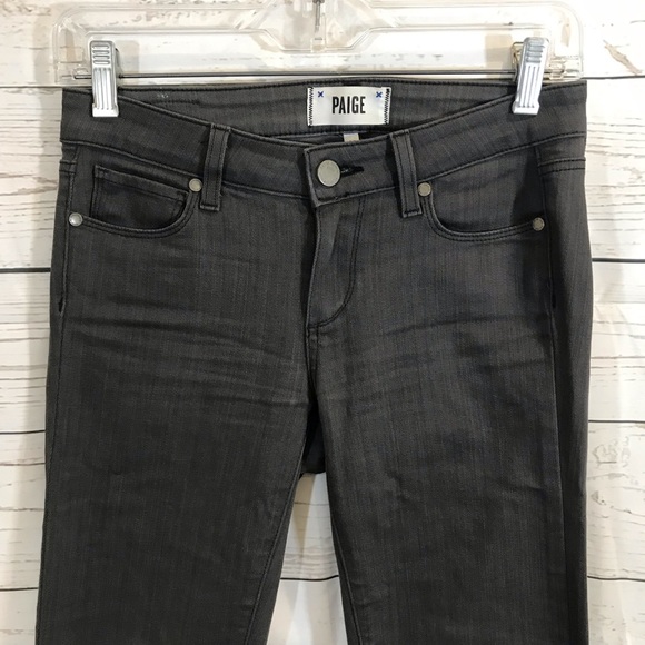 PAIGE Cara Ankle Zip Ultra Skinny Concrete Jeans - Picture 3 of 7